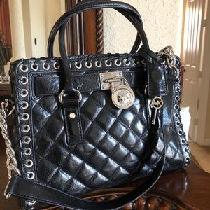 Michael lots black satchel bag